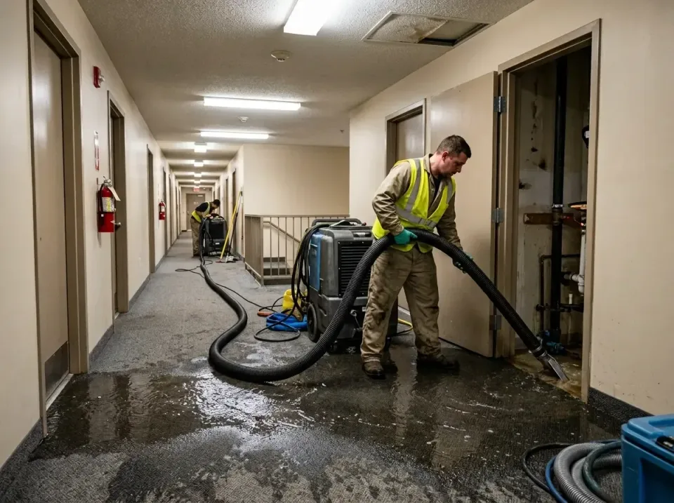 multi-unit-apartment-hallway-f-005 — frequently asked questions, Emergency Burst Pipe Water Extraction & Removal in Dahloneg…